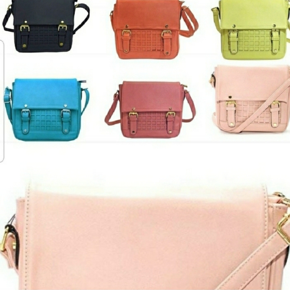 NEW- Light Pink- Moda New York Crossbody Bag - Picture 8 of 11